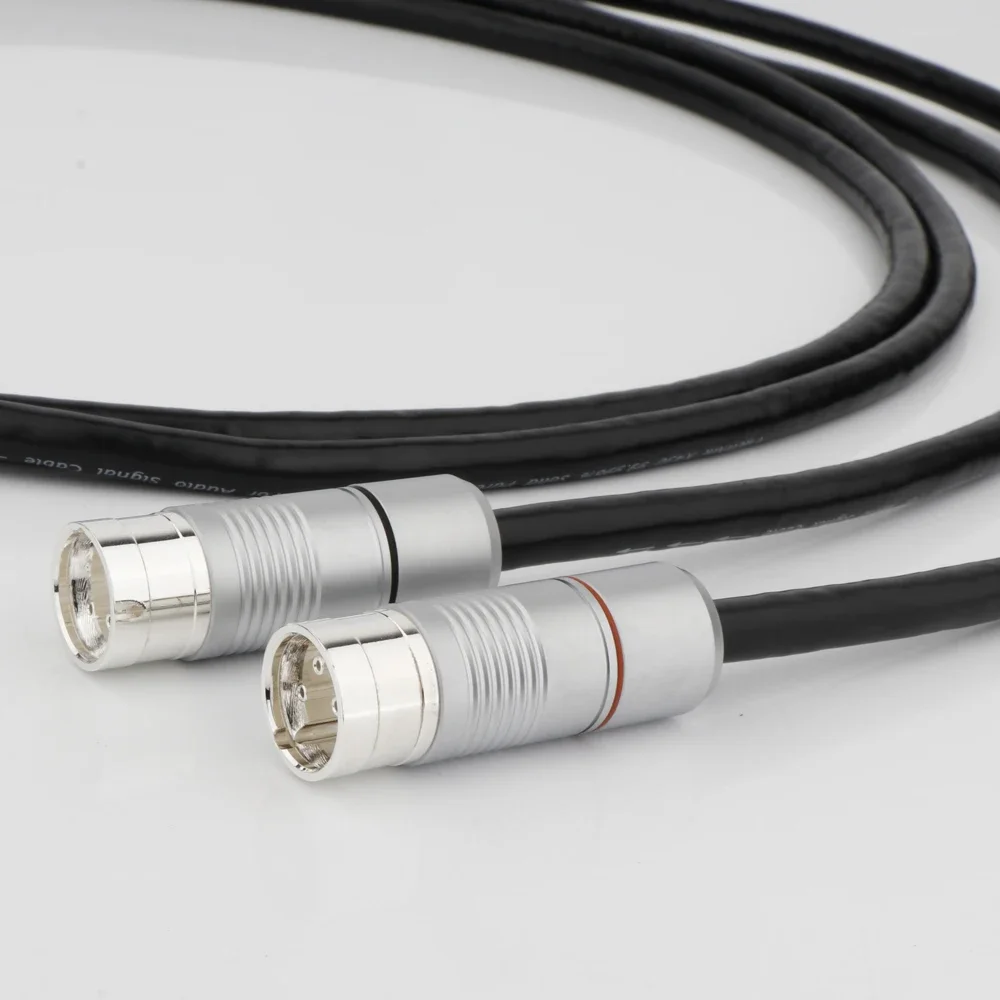 Preffair X430 99.998% كابل XLR فضي HiFi Audio XLR كابل متوازن ربط قابس مطلي بالفضة صلب PSS قلب فضي نقي #4