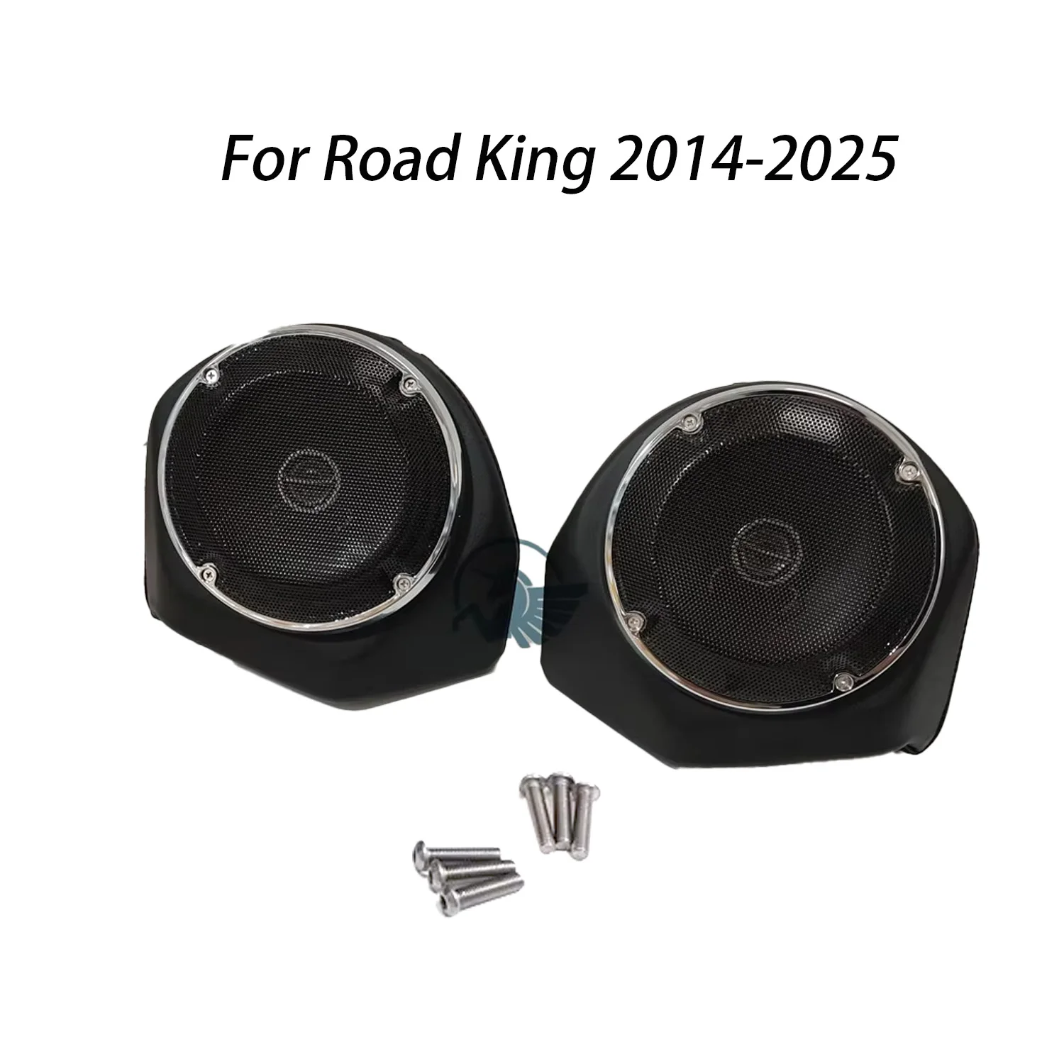 

For Harley Davidson Touring CVO Road King Street Ultra Electra Glide 14 Up Motorcycle Back Rest Tour Pack Pak 6.5' Speaker Pods