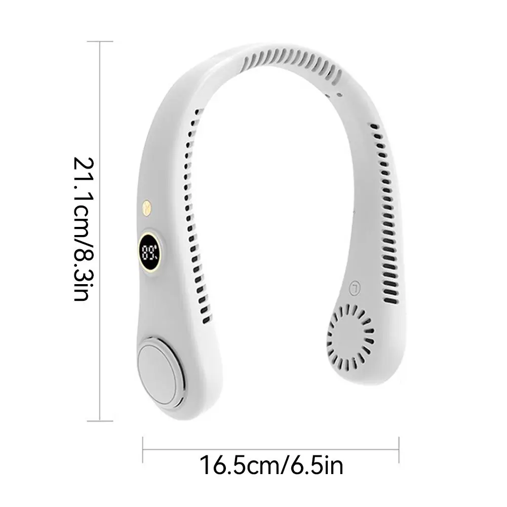 Tragbarer Nackenventilator Turbo für Outdoor-Aktivitäten, Kleines Sommergeschenk, Bequemer Hängeventilator für unterwegs – Detail 17