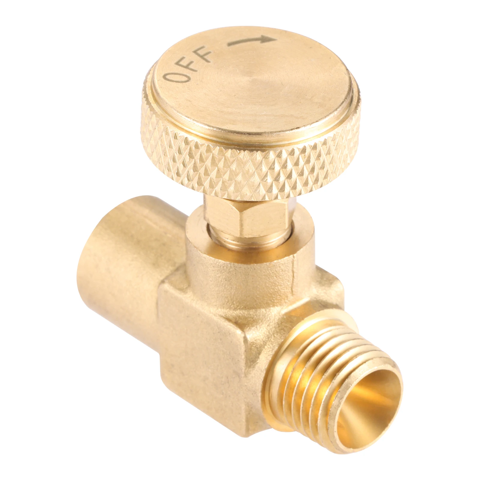 

1/4" Female NPT X 1/4" Male NPT Heavy Duty Brass High Pressure Propane LPG Gas Flow Control Needle Valve