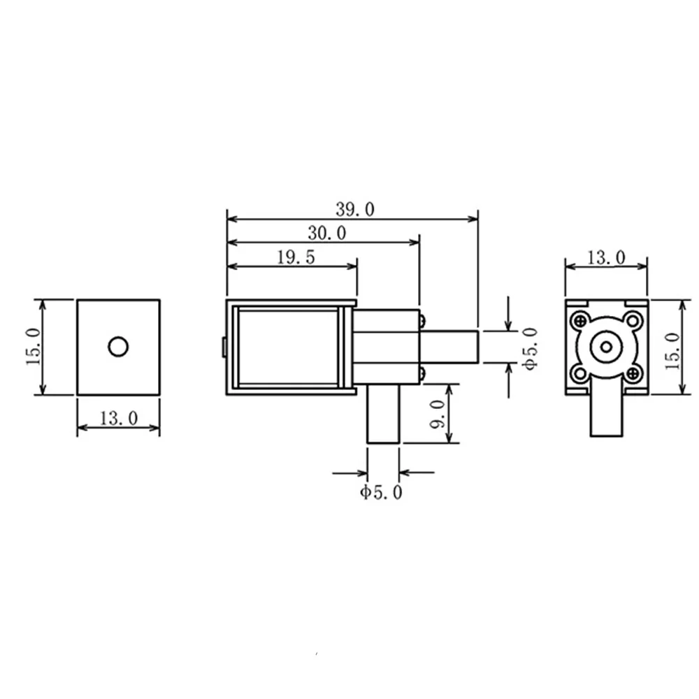 Mini 2-position 2-way Normally Closed Solenoid Valve DC 3.7V 6V 12V N/C DC Valve Vacuum Mini Electromagnetic Valve Air Switch