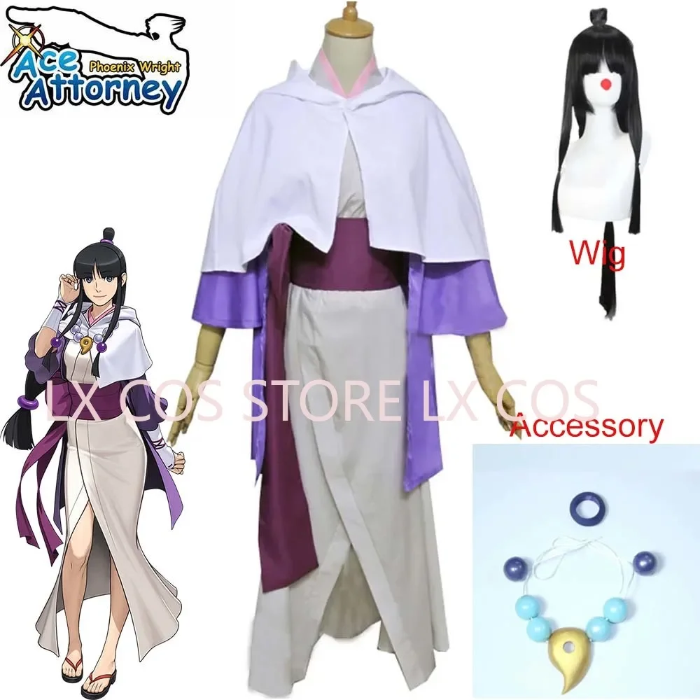 New Style Phoenix Wright Ace Attorney Maya Fey Cosplay Costume Anime Clothes