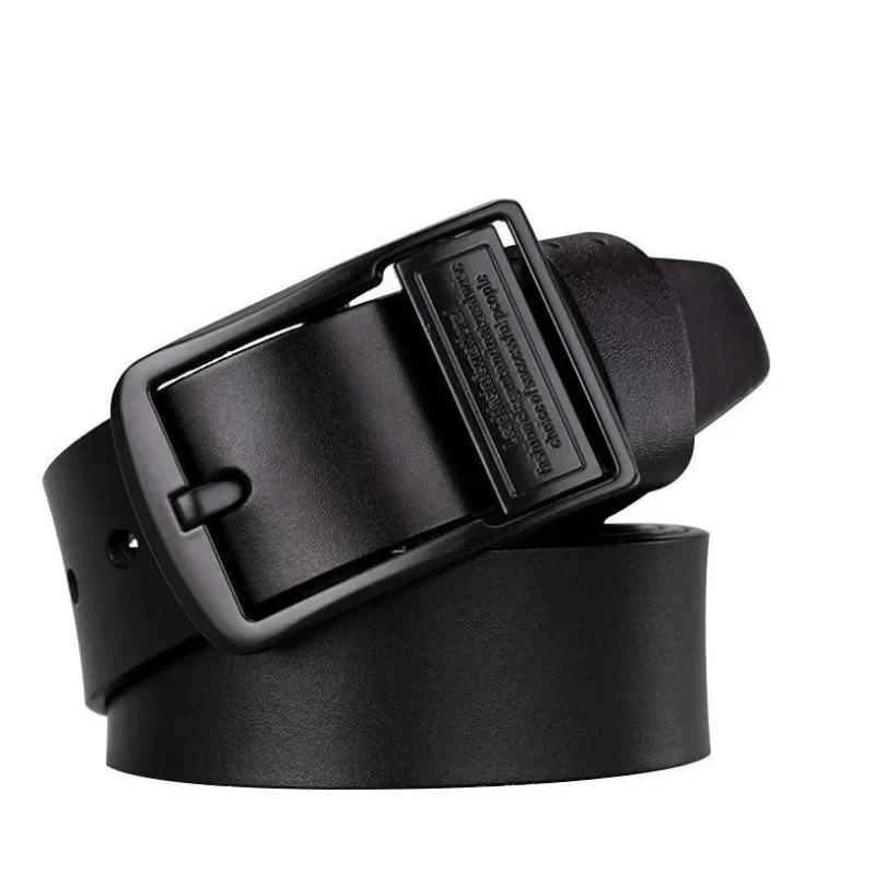 

Новый мужской ремень из натуральной кожи с металлической пряжкой, модный, люксовый, для джинсов, делового и повседневного стиля, брендовый