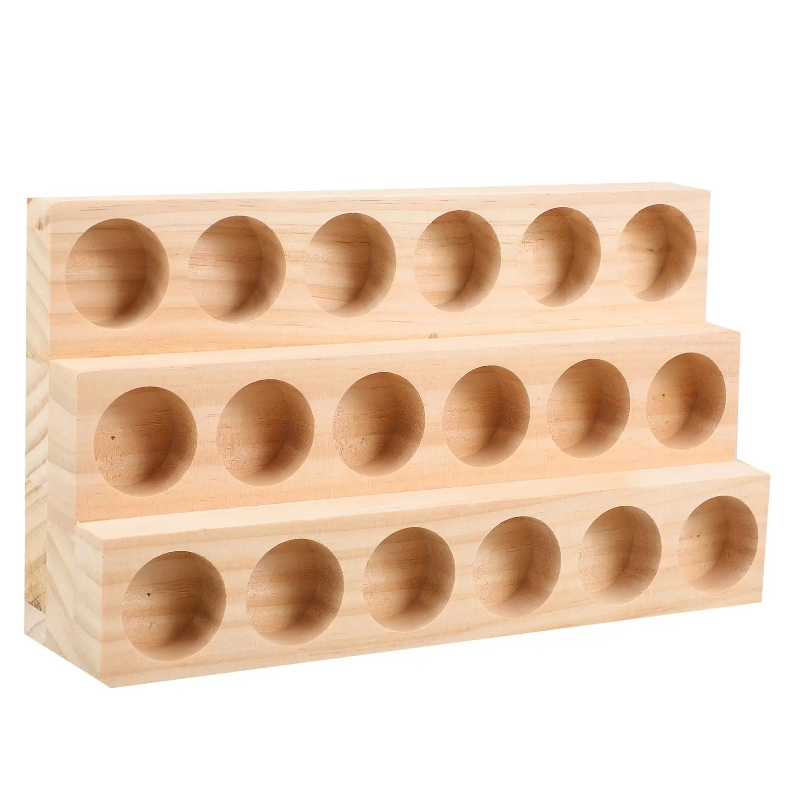 Ganiseur d'huile essentielle en bois 3 couches, support de diffuseur d'aromathérapie de grande capacité, boîte de rangement légère, étagère porte-bouteille