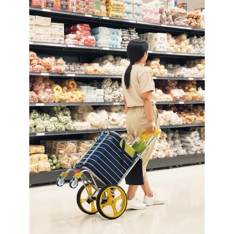 Grocery shopping  small  portable shopping , hand  climbing stairs folding lightweight household push pull