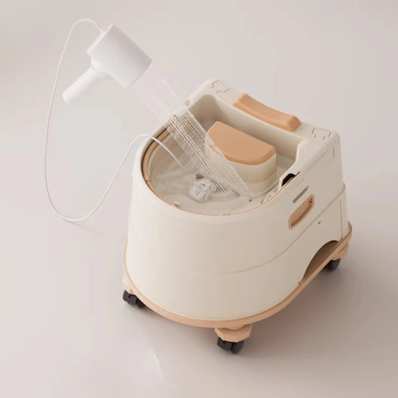 

Shampoo Basin, Portable Hair Washing Bowl with Drain Hose, Ergonomic Neck Support & Leak-Proof Design, for Bedridden, Disabled