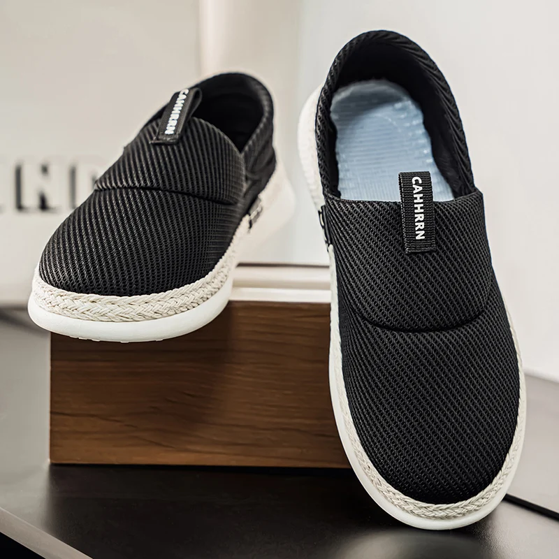 

Summer Men Canvas Breathable Men's Casual Shoes New Men Espadrille Shoes Slip On Shoes Graffiti Espadrilles Footwear Flats