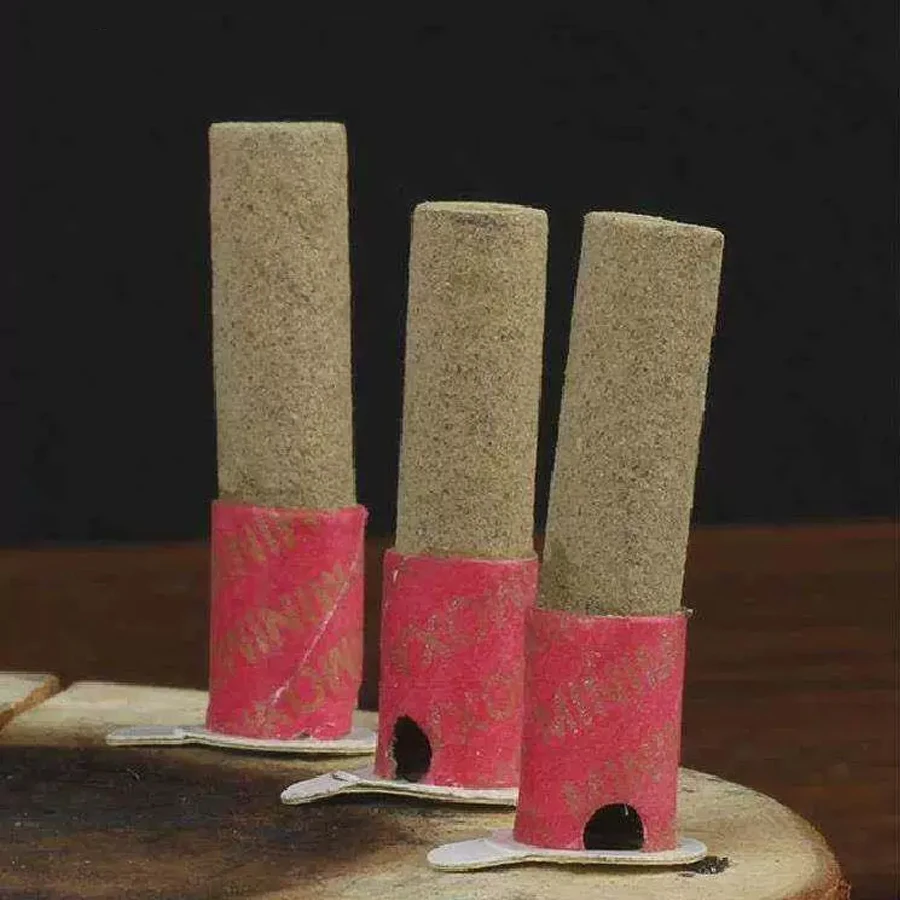 180pcs Mini Moxa Self Stick-On Chinese Moxibustion Therapy Micro-smoke Massage Heating Acupuncture Moxa Tube Moxibustion