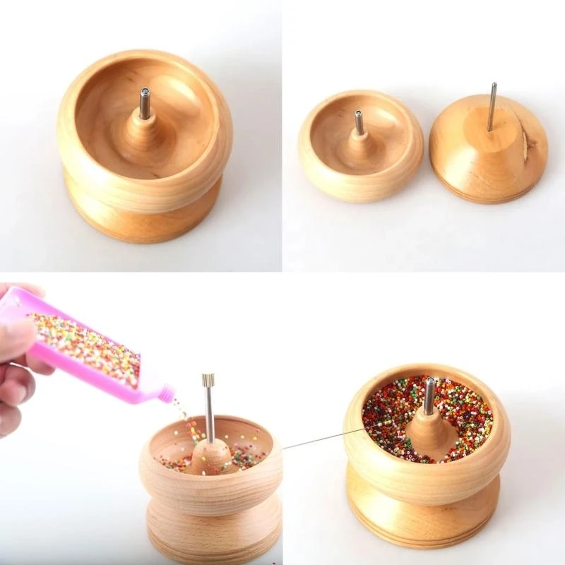  Bead Loader Beading Spinner Quickly Beading Bowl for DIY  Beads Waist Beads Bracelets Spin Beading Bowl Bead Spinner