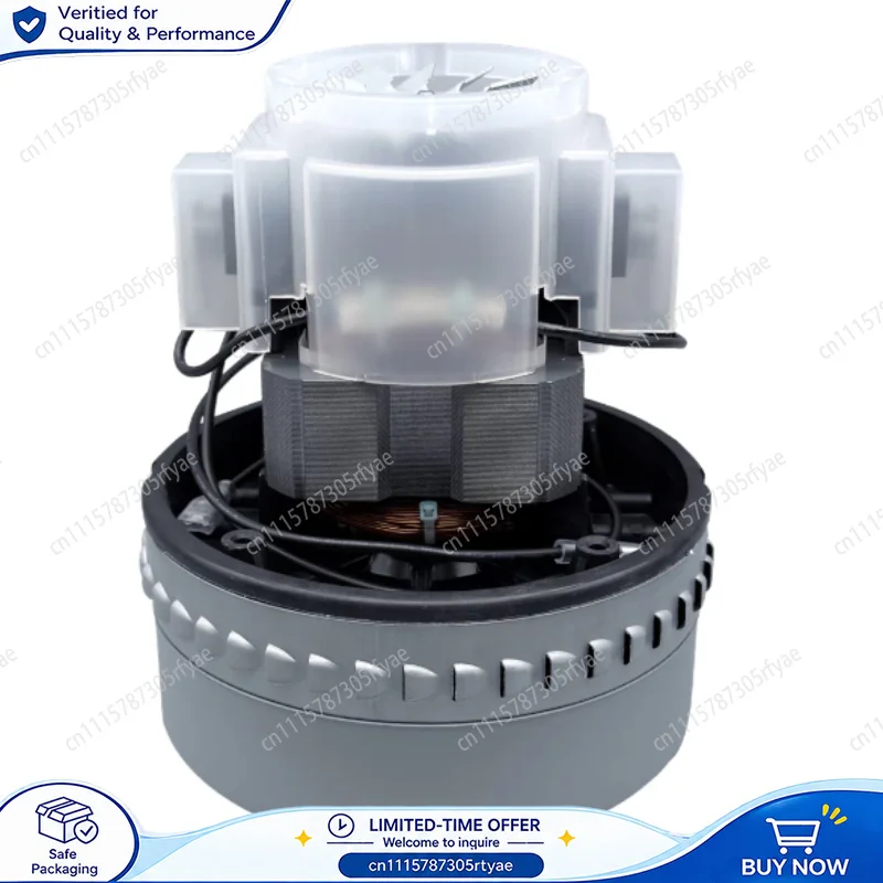 Industrial Vacuum Cleaner Motor 1000W 1200W 1500W Copper Wire Bypass Motor Replacement for 220V 240V Vacuum Cleaner Parts