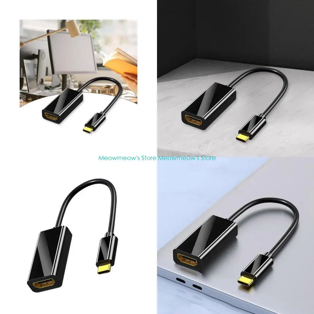 

W91A Portable USB C To HDTV Adapter With 4K Output For Home Theater And Gaming