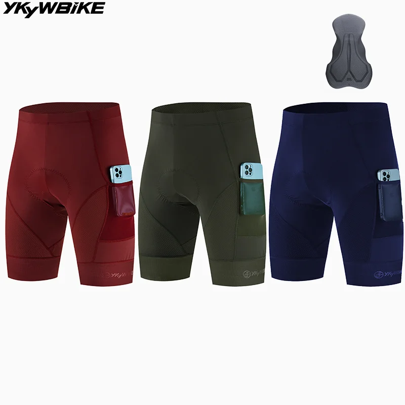 

YKYWBIKE мужские велосипедные шорты с подкладкой для горного велосипеда, летние шорты для шоссейного велосипеда, велосипедные штаны, профессиональная командная одежда, колготки на большие расстояния