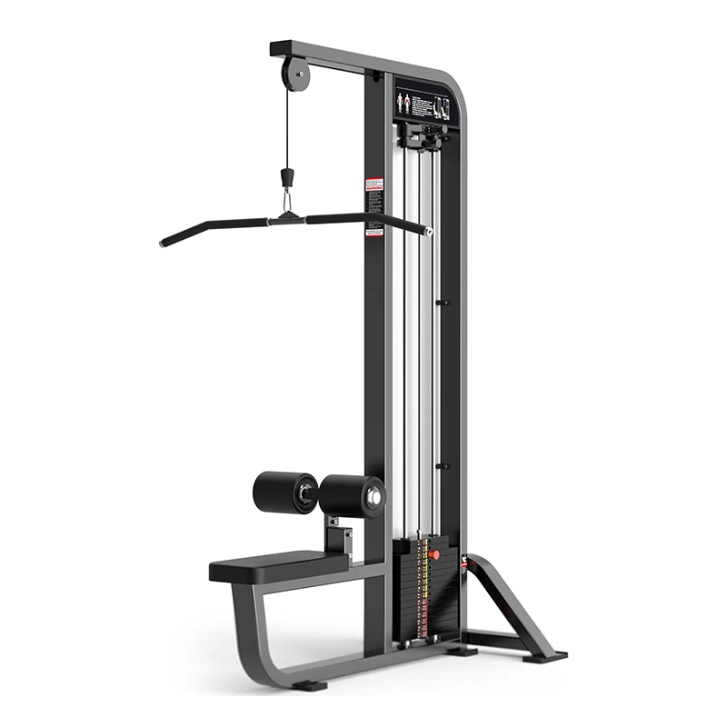 New Style Gym Use Seated Lat Pull Down Machine Pin Loaded Cable Lat Pulley Machine