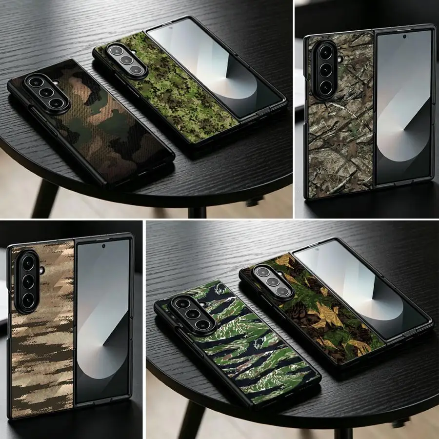 Image of Handyhülle für Samsung Galaxy Z Fold 8 Ultra ZFold3 ZFold5 Z Fold 7 6 5 4 3 ZFold6 ZFold7 ZFold4 Tarnmuster