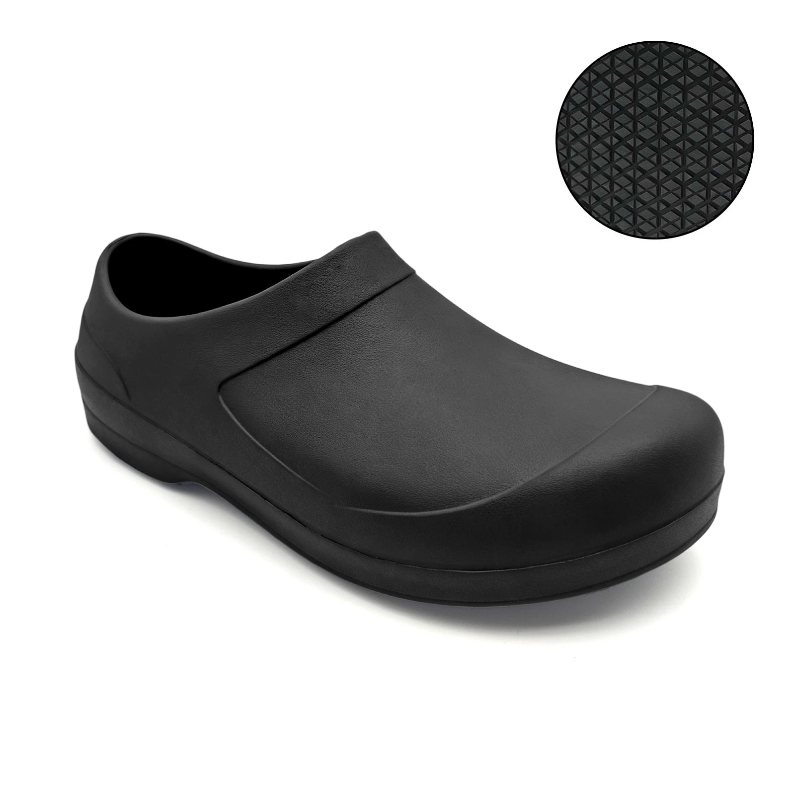 Zuecos de Chef Unisex Antideslizantes para Cocina, Zapatos de Trabajo para Hombre y Mujer, Zapatos de Enfermera y Jardinería de EVA Impermeables y Resistentes al Aceite, Suela de Goma Antideslizante