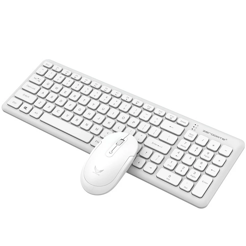 Wireless Keyboard and Mouse kit  104keys Keyboard mouse for Laptops Notebooks Tablets PC Accessoires with Chocolate keycaps