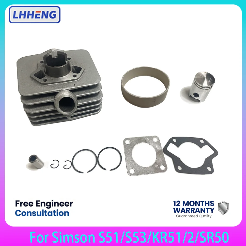 Cylinder Piston Kit For Simson S51 S53 KR51/2 SR50 60cc 41mm 2-Stroke Top End Rebuild M531 M541 Engine Parts