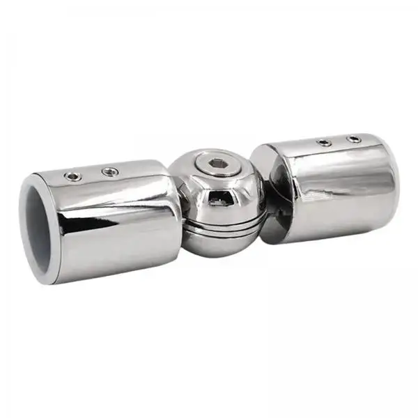 304 Stainless Steel Curtain Rod Elbow Connector Adjustable Angle Joint Universal Holder for Extendable Shower Room Curtains