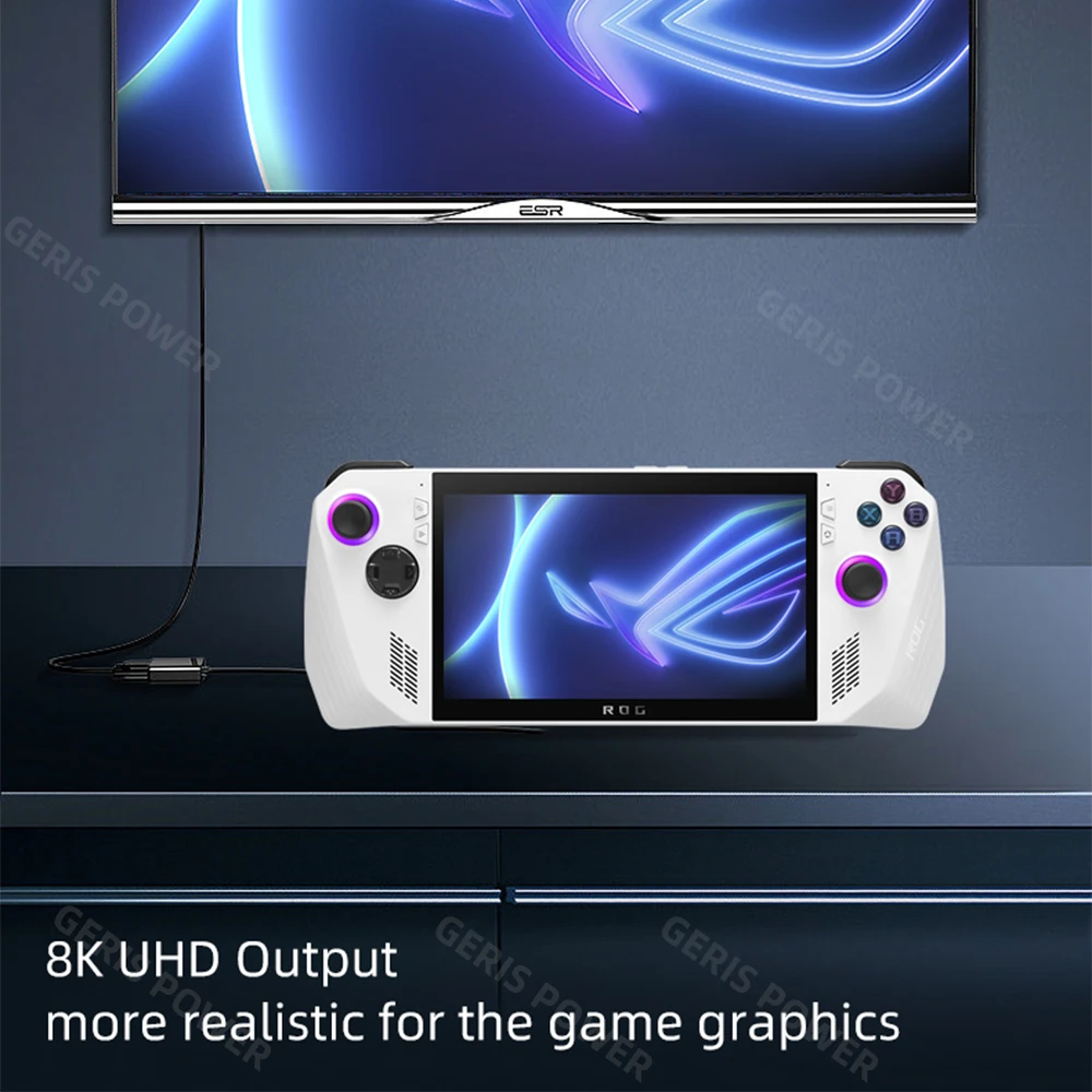 محول USB-C على شكل حرف U 180 درجة لوحدة التحكم Asus Rog Ally/NS Switch من النوع C ذكر إلى أنثى 20 جيجابت في الثانية PD140W محول شحن سريع