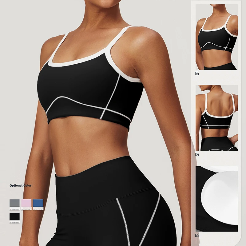 

Naked Tight Fitting Sports Bra With A Large U-shaped Back Yoga Bra For Women, Suitable For Wearing Inside And Outside Top