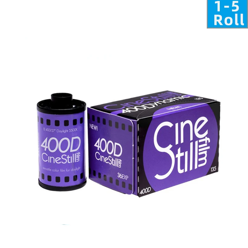 New CineStill 400D C41 Carbon Free 120/135 Color Film Negative 36EXP EI 400（Expiry Date:2025.01)