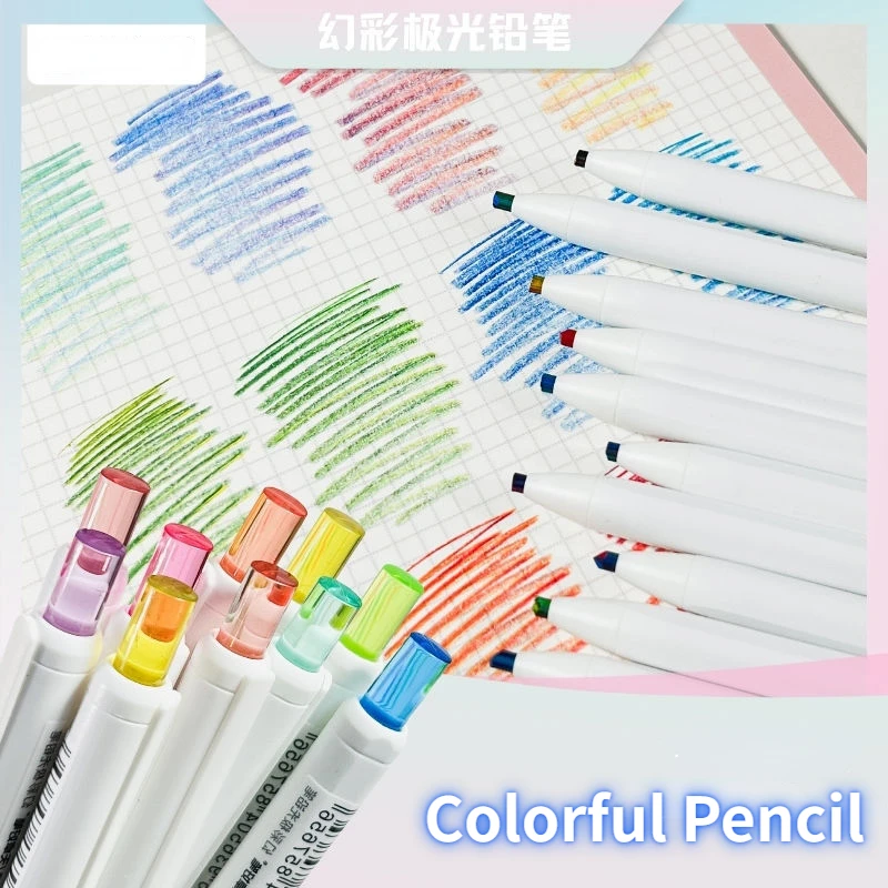 2/4 Pcs Colored Pencils Drawing Automatic Pencil Student Sketching Doodling Coloring Painting Crayon Stationery Supplies