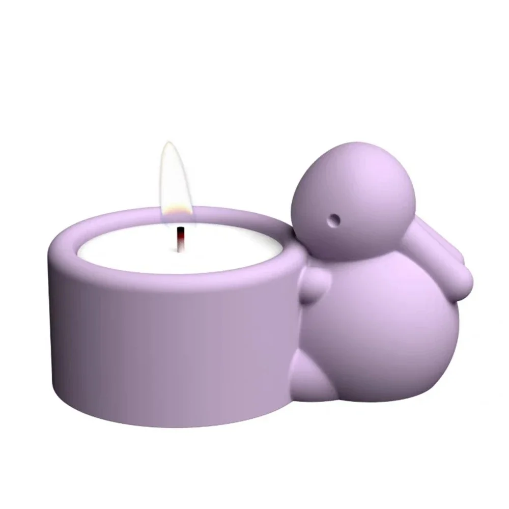

Reusable Rabbit Silicone Mold - Multi-Purpose DIY Candle Jar Flower Pot Pen Holder Mold for Concrete Plaster Epoxy Resin Crafts
