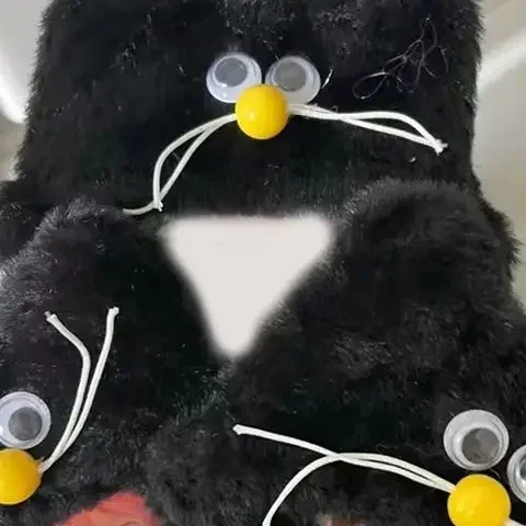 1 peça 3 Polegada kpop idol foto titular do cartão dos desenhos animados de pelúcia mouse pequeno cartão caso de exibição bonito chaveiro id cartão capa proteção