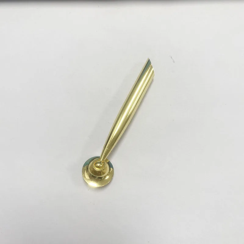 

10Pcs Pen Holder Desk Stand Metal Stylish Single Pen Base Office Home Retail Display Fountain Ballpoint Pencil