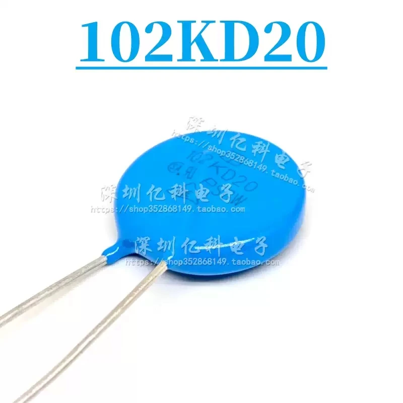 102KD20 imported Taiwan Junyao IB varistor MOV 20D102K withstand voltage 1000V direct insertion 20K102