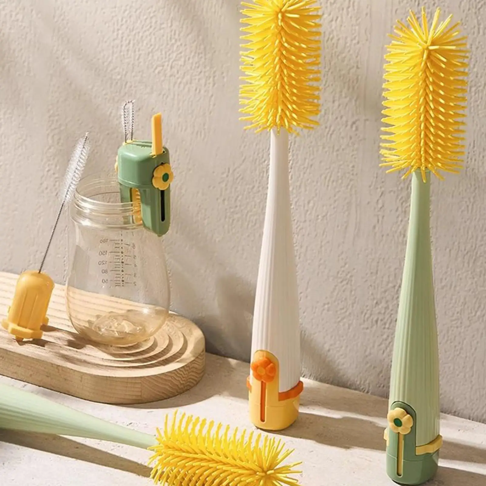 Bottle Brushes For Cleaning Detail Brush For Cup Lid Cleaning Multifunctional Home Kitchen Cups Washing Scrubber Tools For