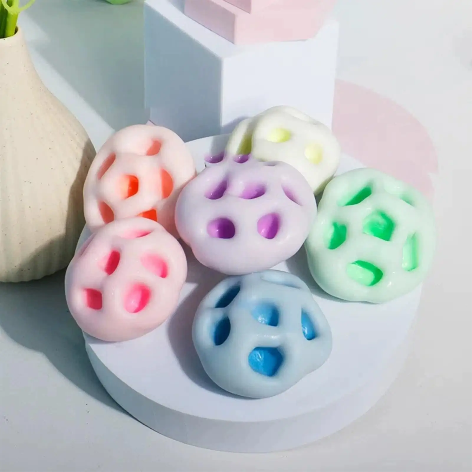 Stress Relief Sand Glutinous Balls Squeeze Ball Toy Adults Portable Shapeable Sensory Fidget funToys for Anxiety Focus