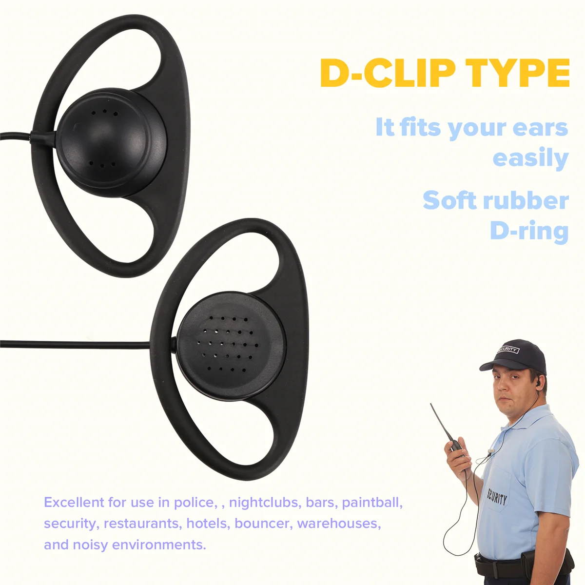

Durable 2 Pin Advanced D Shape Clip-Ear Ptt Headset Earpiece Mic For Motorola 2 Way Radios GP88S GP300 GP68 GP2000 GP88 GP3188 C