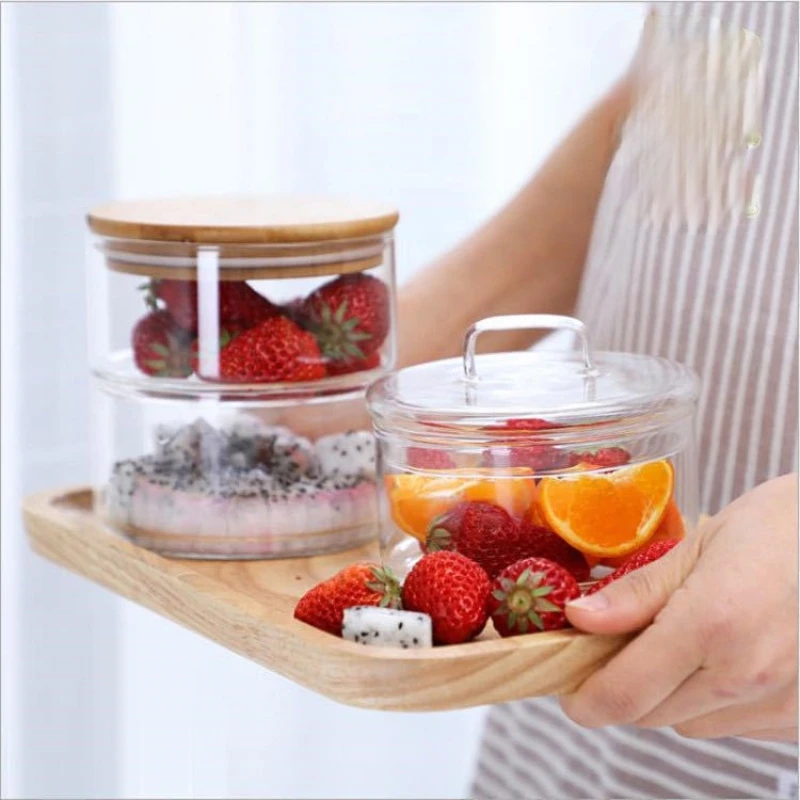 2-3 Layers Stackable Combination Storage Jar Kitchen Sealed Box Fruit Vegetable Salad Candy Bowl Coffee Bean Food Container