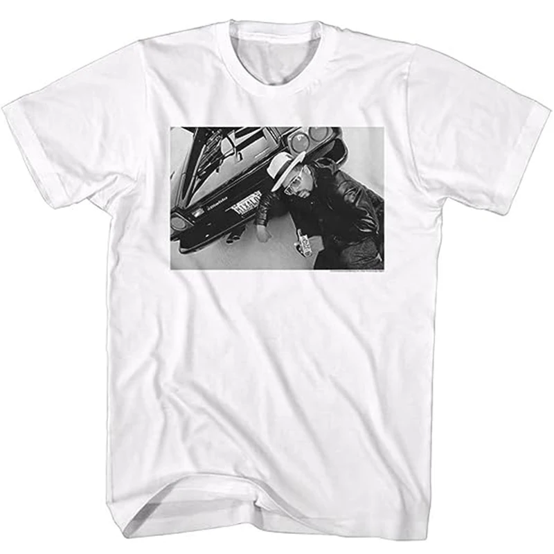 Camiseta de Algodão Juvenil de Manga Curta com Estampa Sir Mix a Lot Rapper Dial 1900, Estilo American Street Retro Punk, Gola Redonda, Verão OKA