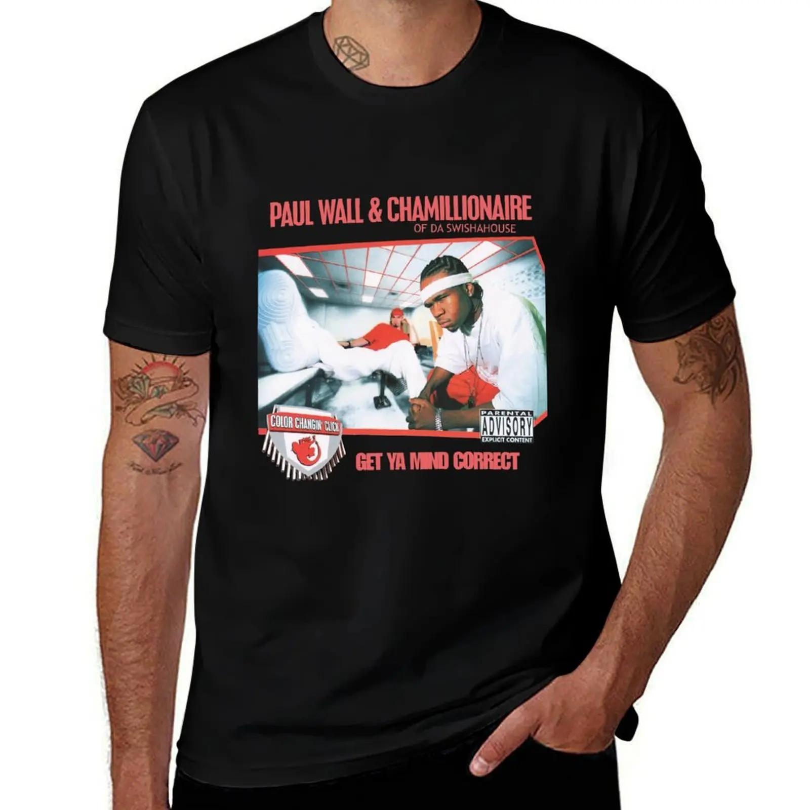 Chamillionaire Get Ya Mind Correct Cotton T-Shirt Basic Lightweight Short Sleeve Tee