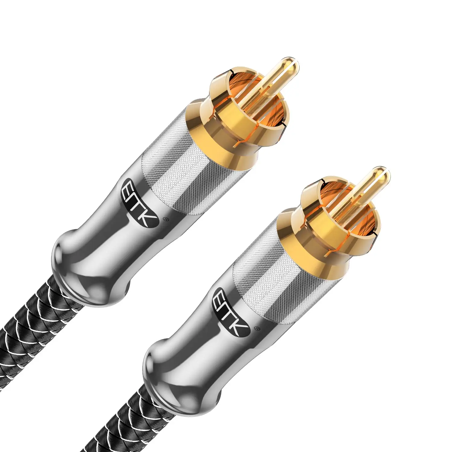 EMK Subwoofer Cable Digital Coaxial Audio Cable RCA Cable Rca to Rca Male to Male Coaxial Cable for Speaker Soundbar TV DVD