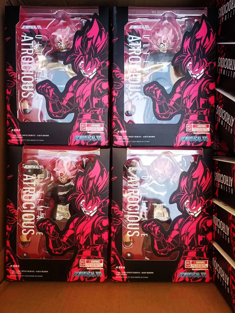 EN STOCK Demoniacal Fit DF Dragon Ball SH Figuarts SHF Ultimate Atrocious Black Goku Pink Zamasu Figura de Acción Coleccionable Regalos