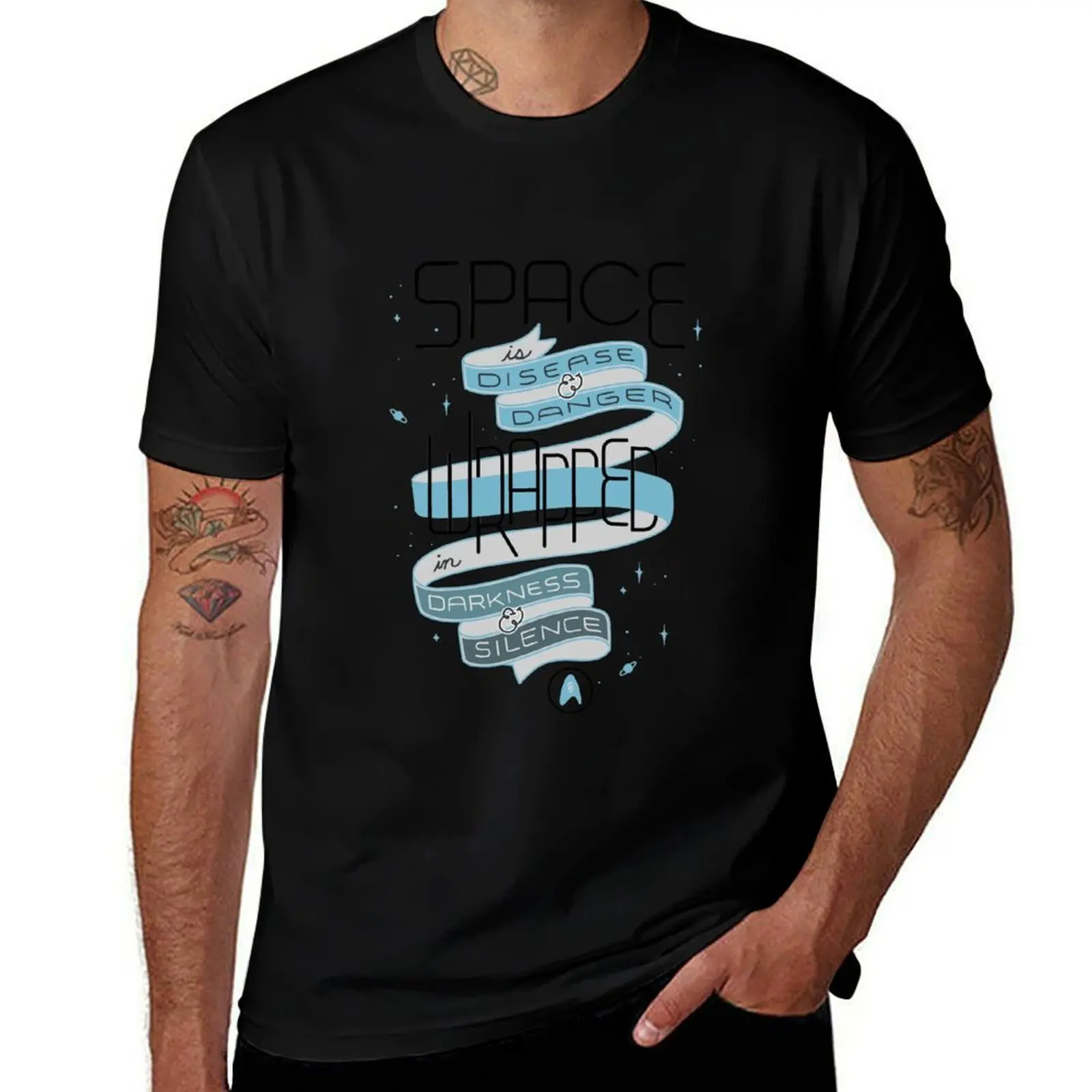 Space is disease and danger T-Shirt Casual Street Style Short Sleeve Tee T-Shirt