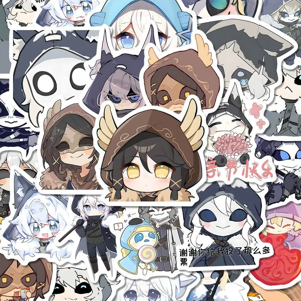 63PCS Anime Identity V Ithaqua For Laptop Guitar Cute Cartoon Stickers Decorate The DIY Wall Tabletop