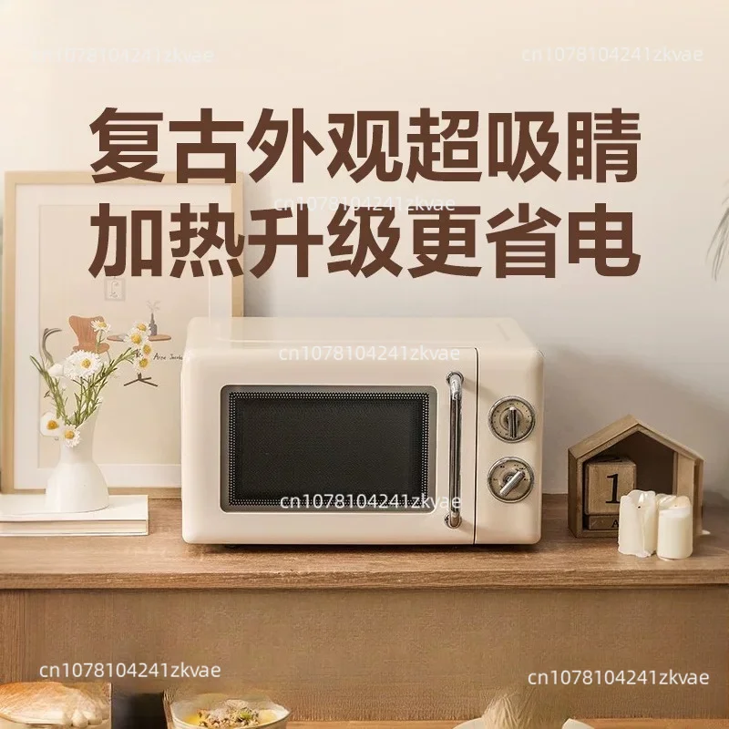 Mini Microwave Oven Steamer Baking All-in-One, Personal Small Oven for Home Heating