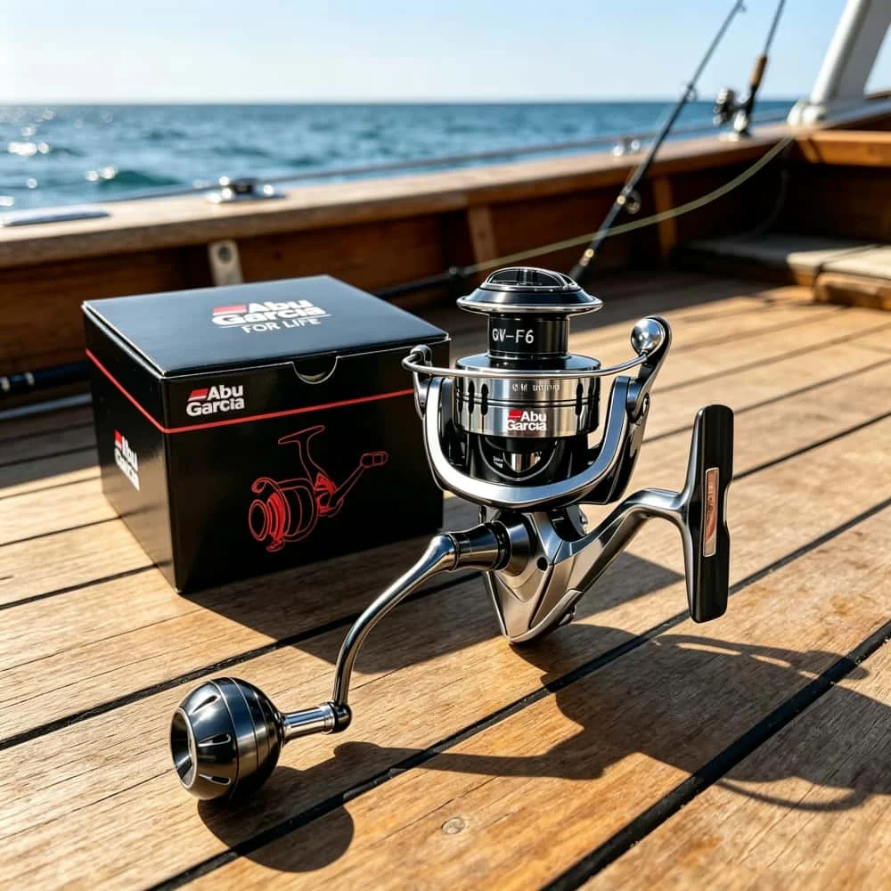 Neue ABU GARCIA Angelrolle mit 9+1 Edelstahl-Kugellagern, Maximale Bremskraft 20KG für Salzwasser und Süßwasser Spinnangeln – Detail 1