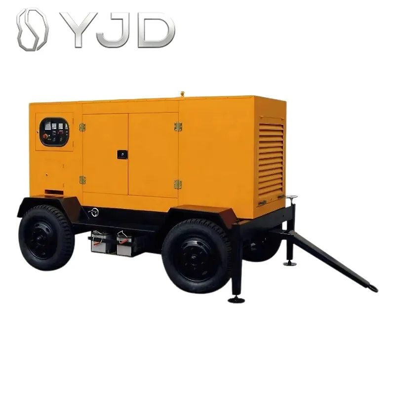 Portable Trailer-type Three-phase Ultra-quiet diesel Generator Set 100KVA-300KVA with CE ISO Certificate ATS Support ODM/OEM