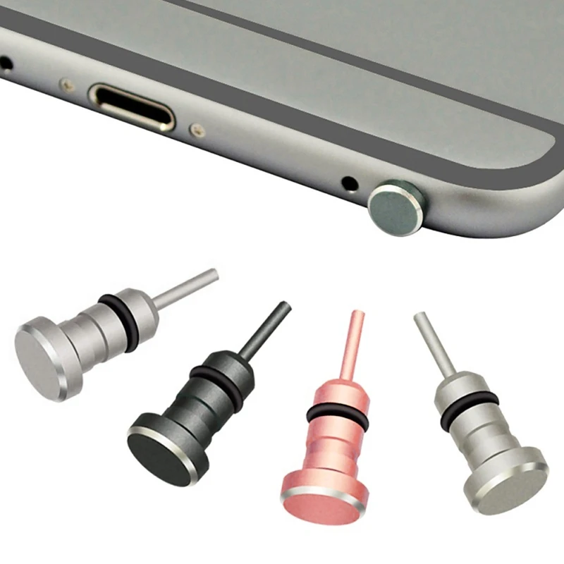 Headphone Dustproof Accessories Charging Ports Protector Anti Dust Plug Portable Metal Dust Stopper Card Retrieve