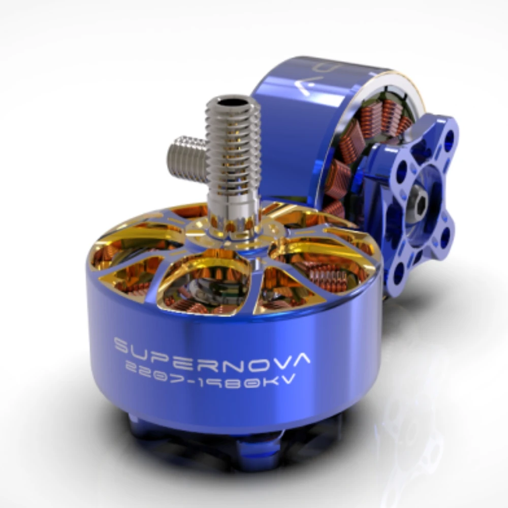 Motore FPV Rcinpower Aos Supernova 2207 1980KV 5-6S per Droni da Corsa e Freestyle da 5 Pollici, Componenti per Quadricotteri