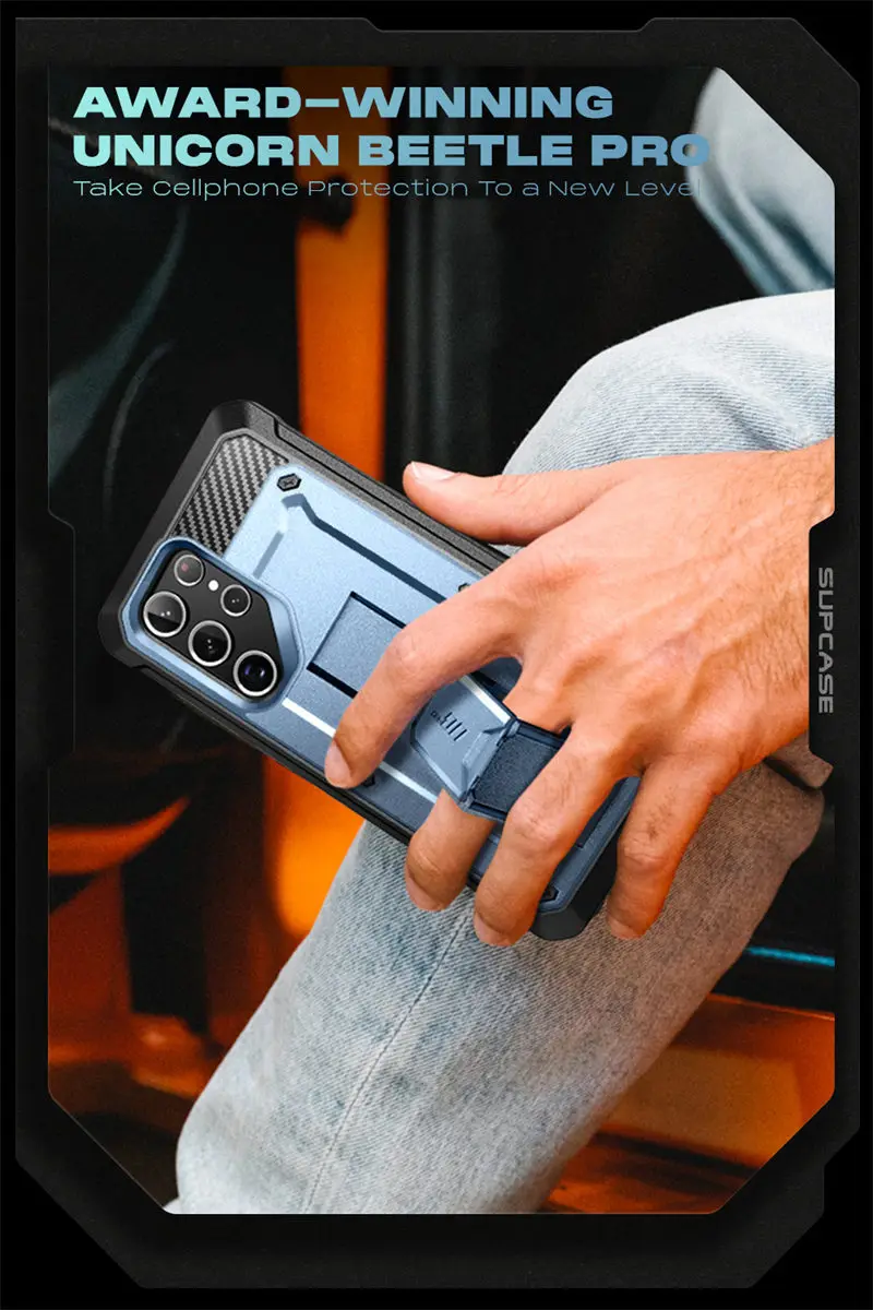 SUPCASE For Samsung Galaxy S22 Ultra Case (2022) 6.8 inch UB Pro Full-Body Holster Cover WITHOUT Built-in Screen Protector