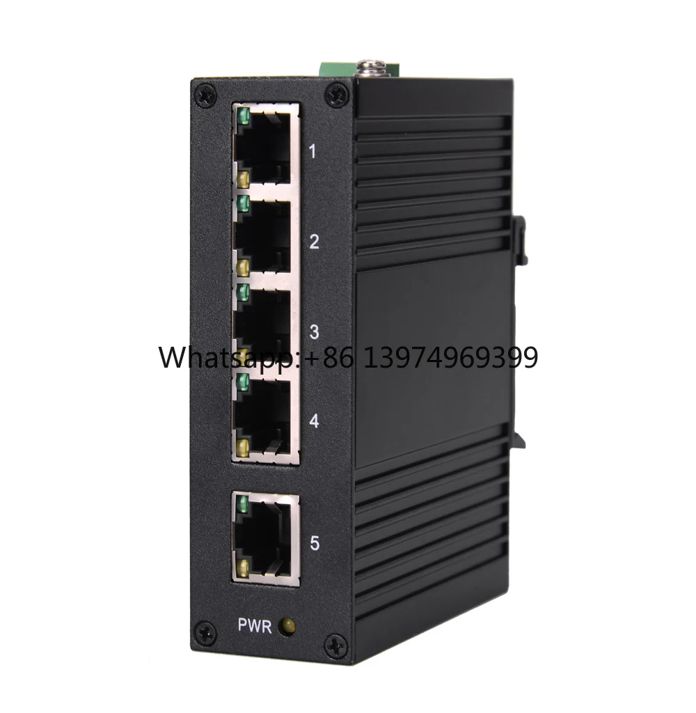 Telecommunication Equipment 5 Ports Industrial Network Switch for IP Camera