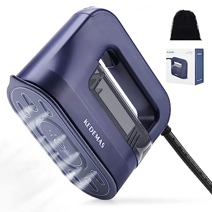 

Портативный отпариватель для одежды 4-в-1, 1300 Вт, мощный, для горизонтального, вертикального и сухого глажения, 40