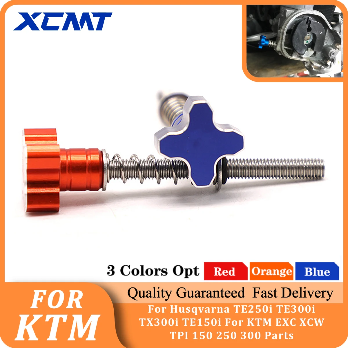 

Motocross CNC Fuel Idle Speed Adjuster Screw For Husqvarna TE250i TE300i TX300i TE150i For KTM EXC XCW TPI 150 250 300 Parts