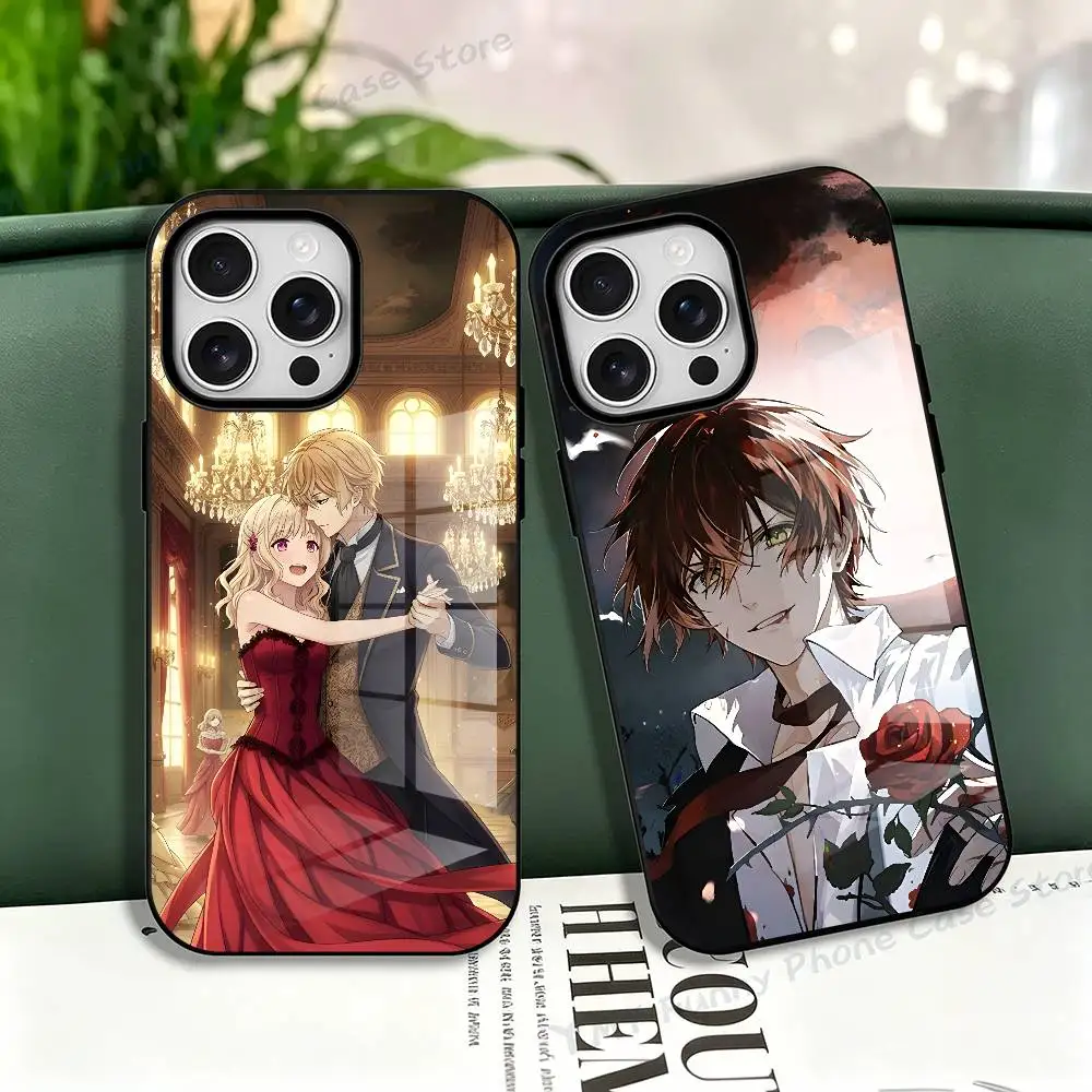 

D-Diabolik Lovers Reiji Silicone Soft Case For iPhone 17,16,15,14,13,12,11 Pro Max For Magnetic Shell Frosted Cover